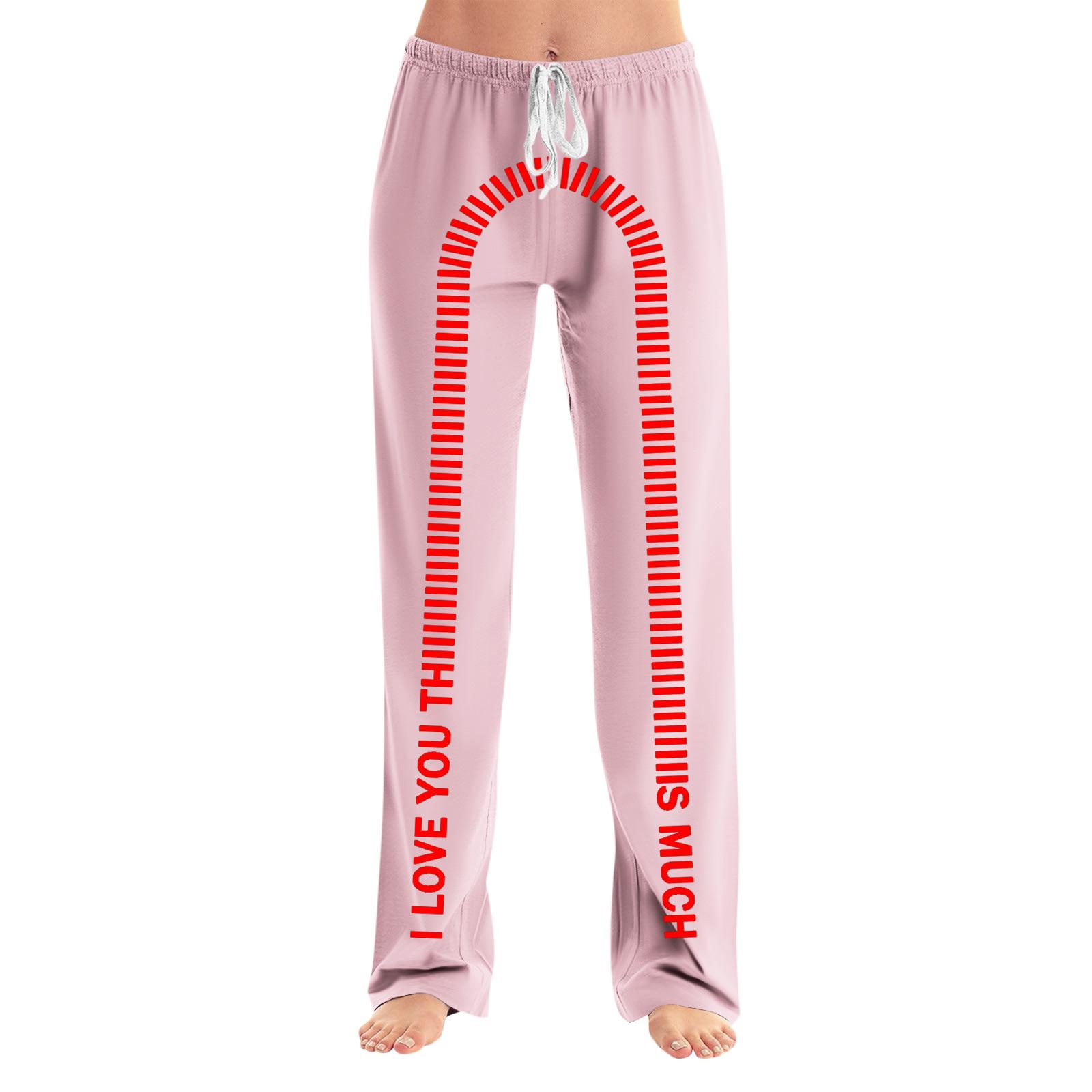 Женские пижамные штаны, одежда для сна, повседневные брюки с эластичной резинкой на талии, удобные прямые свободные брюки для йоги L розовый
Женские пижамные штаны, одежда для сна, повседневные брюки с эластичной резинкой на талии, удобные прямые свободные брюки для йоги L розовый