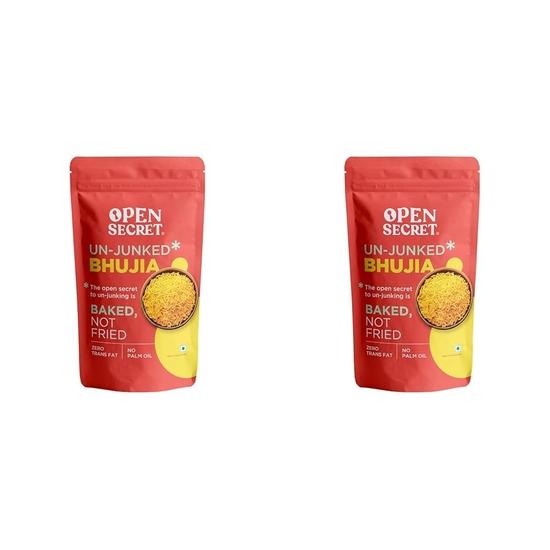 Open Secret Namkeen|175 Gram| Bhujia, Namkeen Snacks, Bhujia Sev, Healthy Snacks, Diwali Gifts, Unjunked, Baked Not Fried (Pack Of 2)
Open Secret Namkeen|175 Gram| Bhujia, Namkeen Snacks, Bhujia Sev, Healthy Snacks, Diwali Gifts, Unjunked, Baked Not Fried (Pack Of 2)