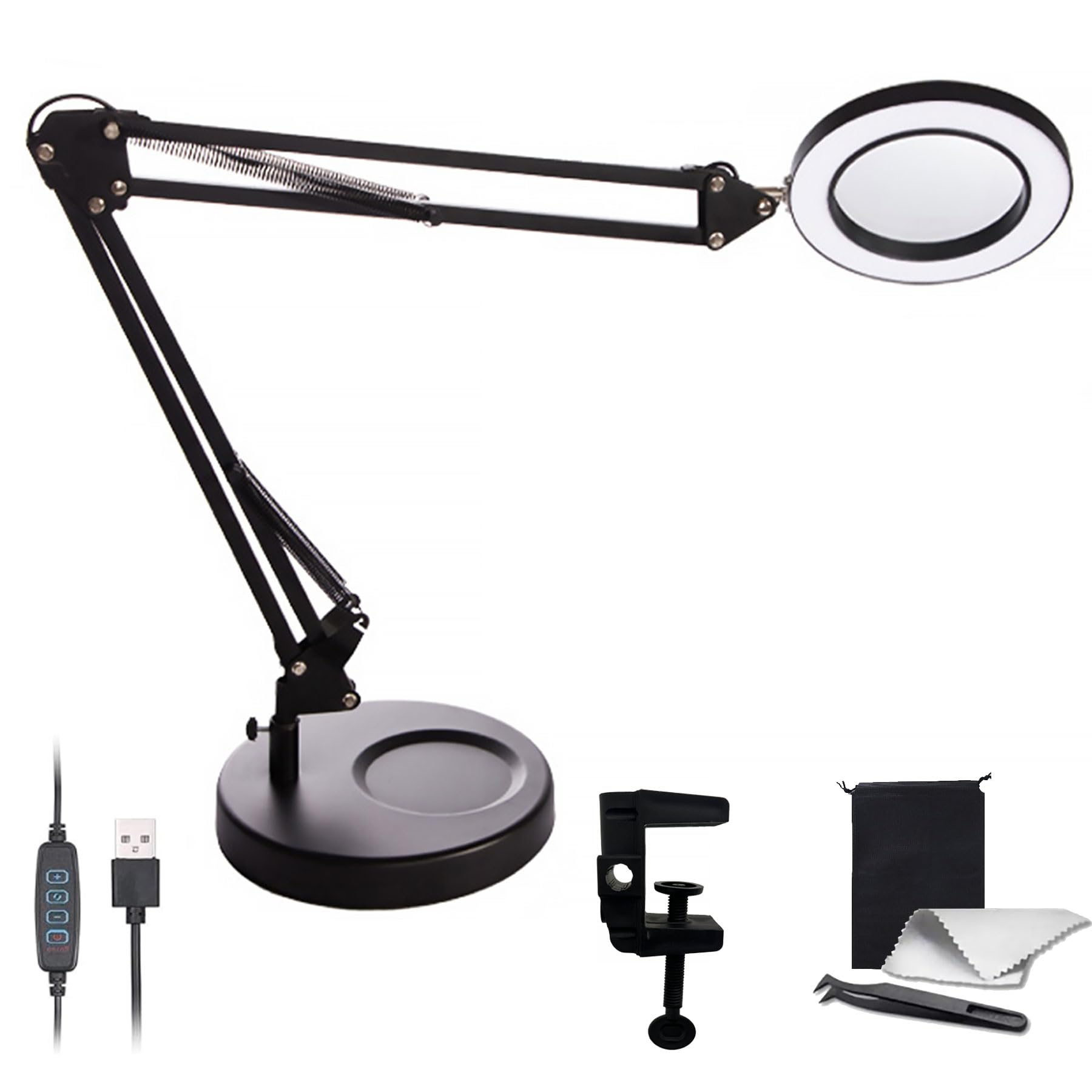 DADAGUAI Magnifying Glass Stand Magnifier 2 in 1 with Light Equipped with 10x Magnification Magnifier Foldable 3 Color Temperatures USB Powered 72 чорний
DADAGUAI Magnifying Glass Stand Magnifier 2 in 1 with Light Equipped with 10x Magnification Magnifier Foldable 3 Color Temperatures USB Powered 72 чорний