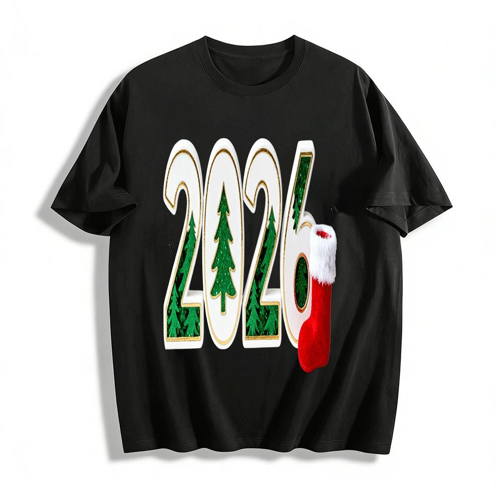 2026 Christmas Theme Number Print Casual Top for Men Women Pure cotton T-shirt XXS
2026 Christmas Theme Number Print Casual Top for Men Women Pure cotton T-shirt XXS