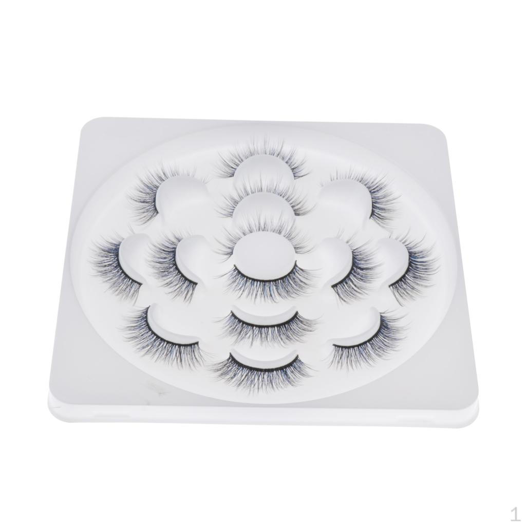 7 Pair 3D False Long Soft Lashes For Women Black+Blue
7 Pair 3D False Long Soft Lashes For Women Black+Blue
