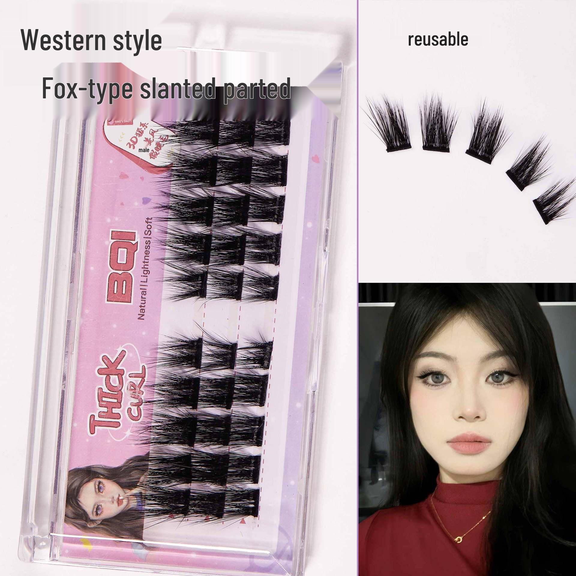 3D Fox-Eye European & American Style Dense False Eyelashes with Fine Stem - Natural & Thai Devil Style
3D Fox-Eye European & American Style Dense False Eyelashes with Fine Stem - Natural & Thai Devil Style