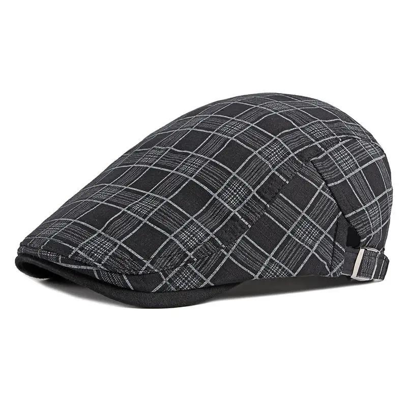 Spring and Summer Cotton Print Newsboy Caps Flat Cap Men and Women Painter Beret Hats 16 55-60cm wear чорний
Spring and Summer Cotton Print Newsboy Caps Flat Cap Men and Women Painter Beret Hats 16 55-60cm wear чорний