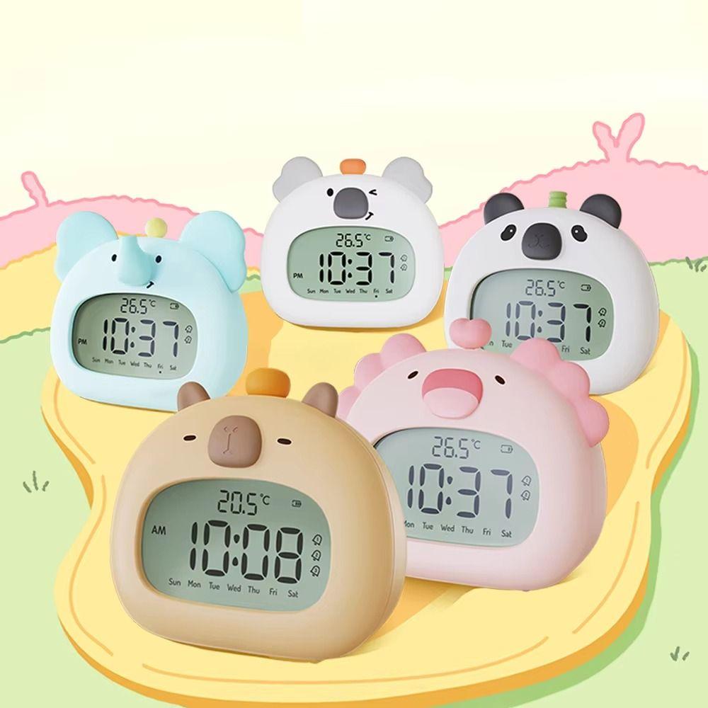 Temperature Display Capybara LED Alarm Clock Creative Time Planning Clock Bedroom Decor Style 1
Temperature Display Capybara LED Alarm Clock Creative Time Planning Clock Bedroom Decor Style 1