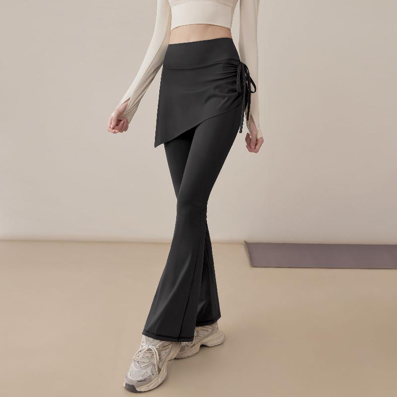 Поддельные двухкомпонентные штаны для йоги, женские спортивные штаны, повседневная женская спортивная одежда, новинка для женщин, расклешенные брюки, широкие брюки на шнурке, брюки-клеш S чёрный
Поддельные двухкомпонентные штаны для йоги, женские спортивные штаны, повседневная женская спортивная одежда, новинка для женщин, расклешенные брюки, широкие брюки на шнурке, брюки-клеш S чёрный