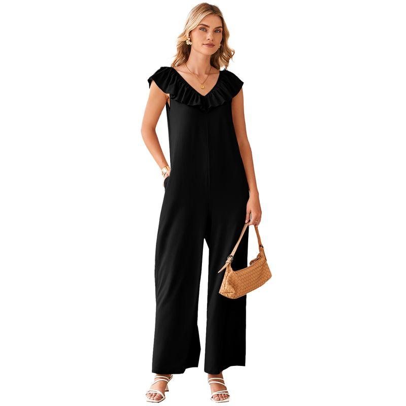 American Shiying Frill V-neck Jumpsuit Women 2025 Summer New Loose High Waist Wide Leg Jumpsuit Women Black P2 M code fits (55.00 kg-62.50 kg
American Shiying Frill V-neck Jumpsuit Women 2025 Summer New Loose High Waist Wide Leg Jumpsuit Women Black P2 M code fits (55.00 kg-62.50 kg