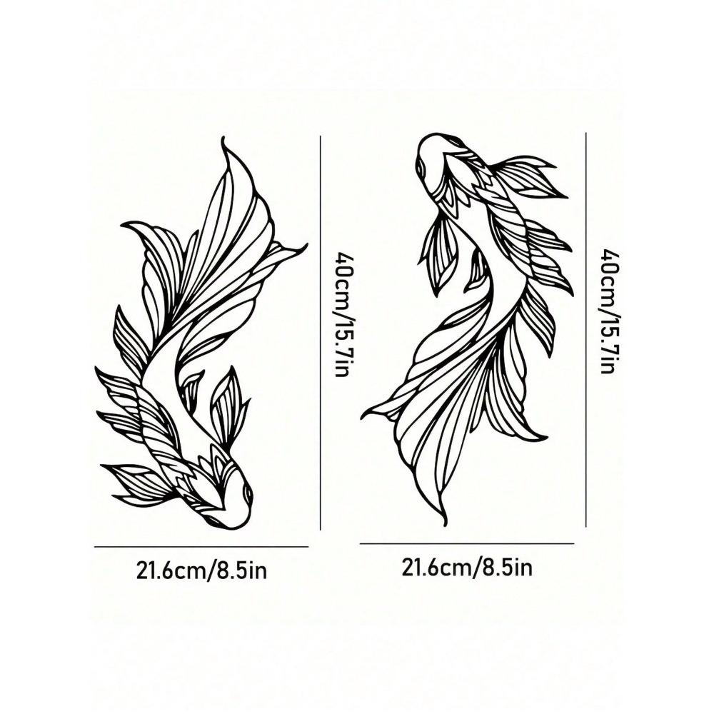 2pcs Minimalist Koi Fish Metal Wall Art, Home Decor Feng Shui, Modern Interior Design for Living Room чёрный
2pcs Minimalist Koi Fish Metal Wall Art, Home Decor Feng Shui, Modern Interior Design for Living Room чёрный
