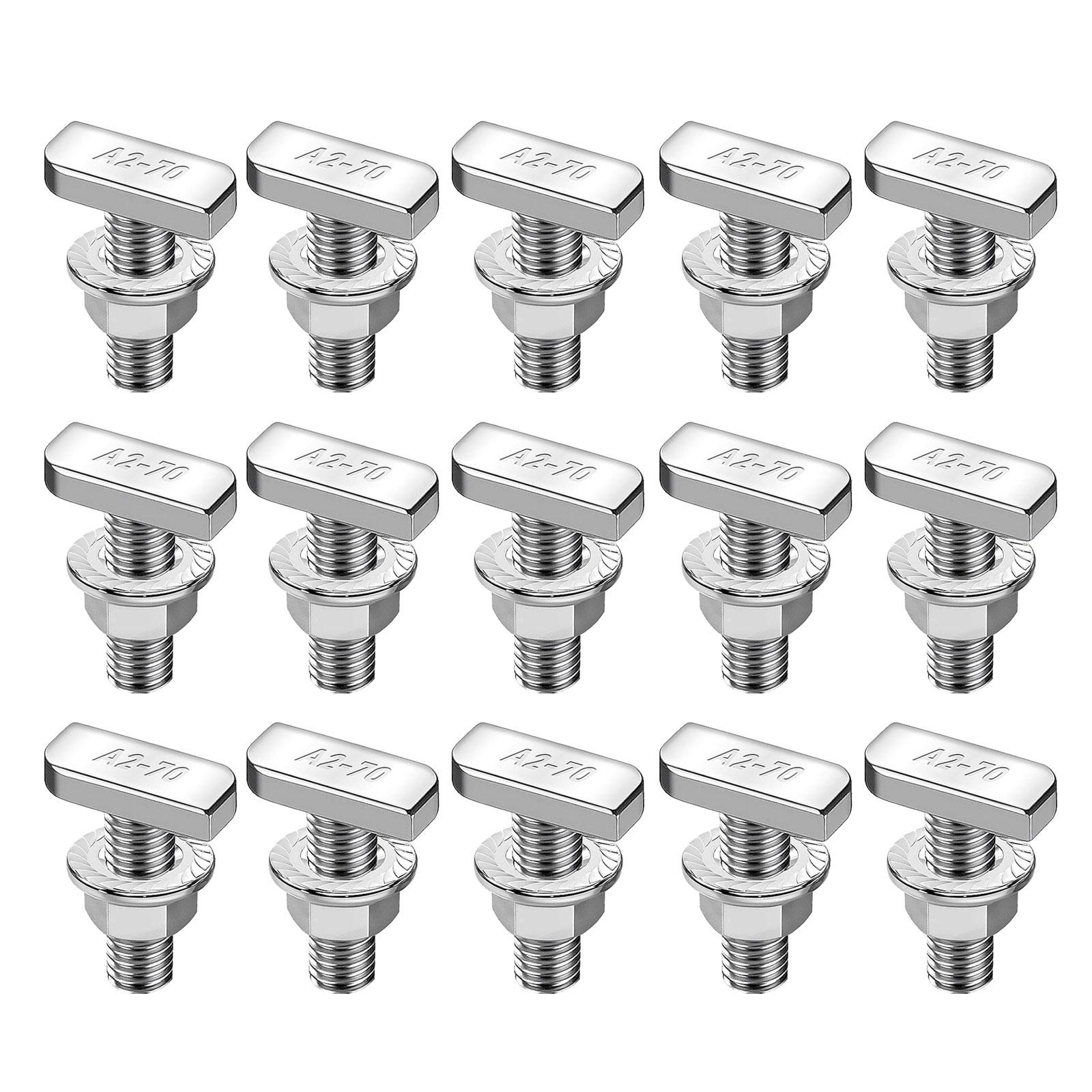 15pack Rustproof Stainless Steel T Bolt for Greenhouses Construction and Photovoltaic Mounting
15pack Rustproof Stainless Steel T Bolt for Greenhouses Construction and Photovoltaic Mounting