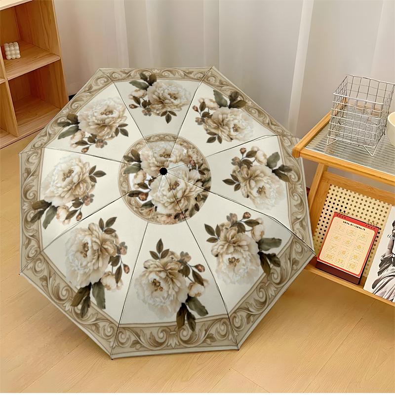 Elegant Floral Circular Pattern Theme Automatic Umbrella Compact 8-Rib Design Sturdy Construction Durable Everyday Carry Umbrella Stylish Accessory
Elegant Floral Circular Pattern Theme Automatic Umbrella Compact 8-Rib Design Sturdy Construction Durable Everyday Carry Umbrella Stylish Accessory