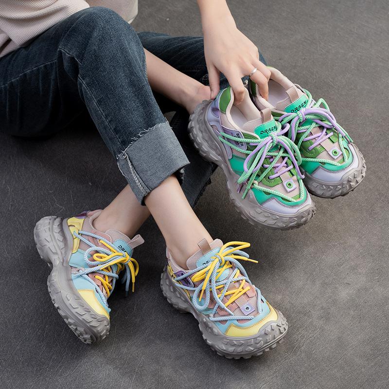 autumn new thick-soled durian-soled dad shoes candy-colored mesh fashion women s shoes 35 жёлтый
autumn new thick-soled durian-soled dad shoes candy-colored mesh fashion women s shoes 35 жёлтый