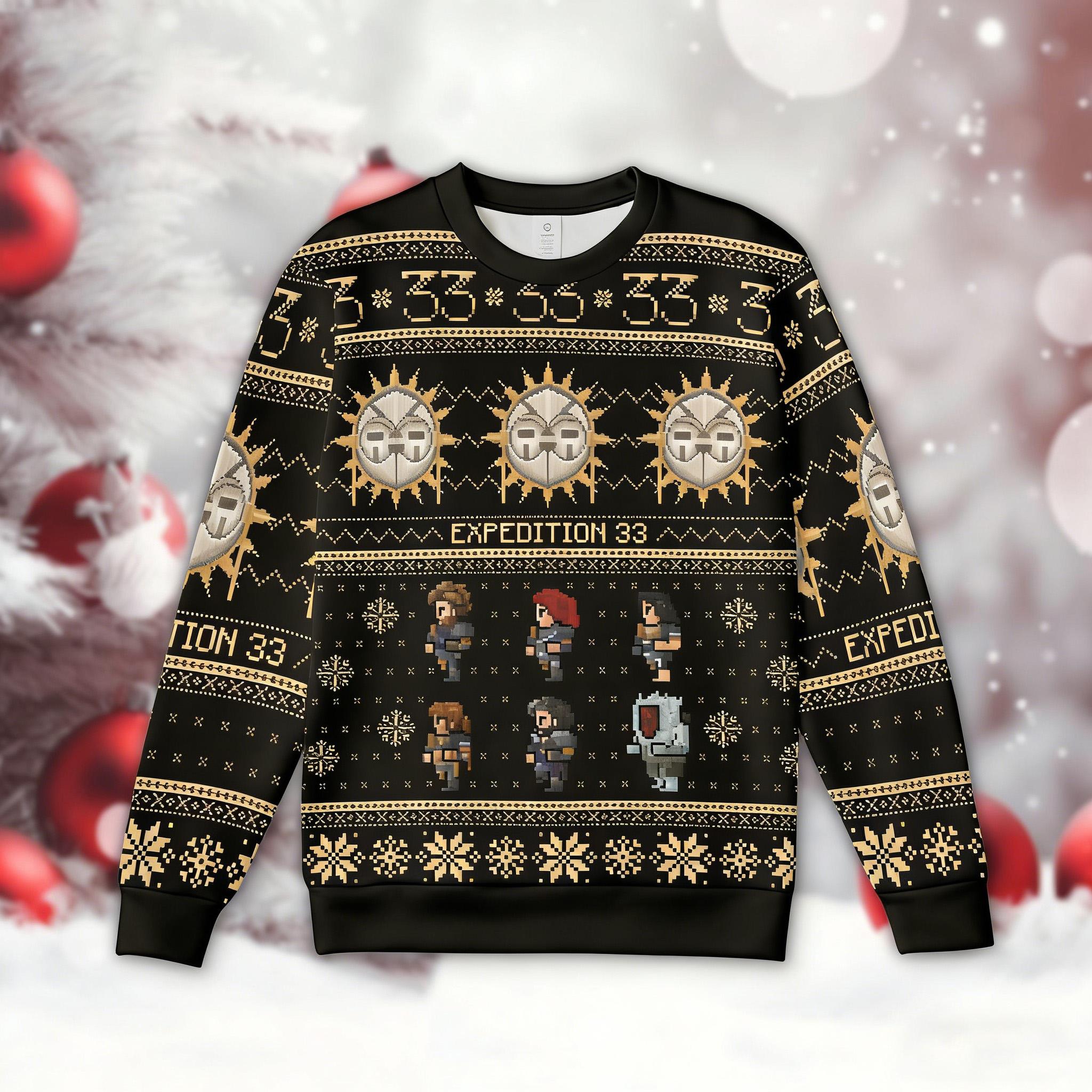 Expedition 33 Holiday Crewneck Sweatshirt Pixel Gamer Casual Retro Cartoon for Autumn/Winter Long Sleeve Versatile New Pattern couple matching outfit S
Expedition 33 Holiday Crewneck Sweatshirt Pixel Gamer Casual Retro Cartoon for Autumn/Winter Long Sleeve Versatile New Pattern couple matching outfit S