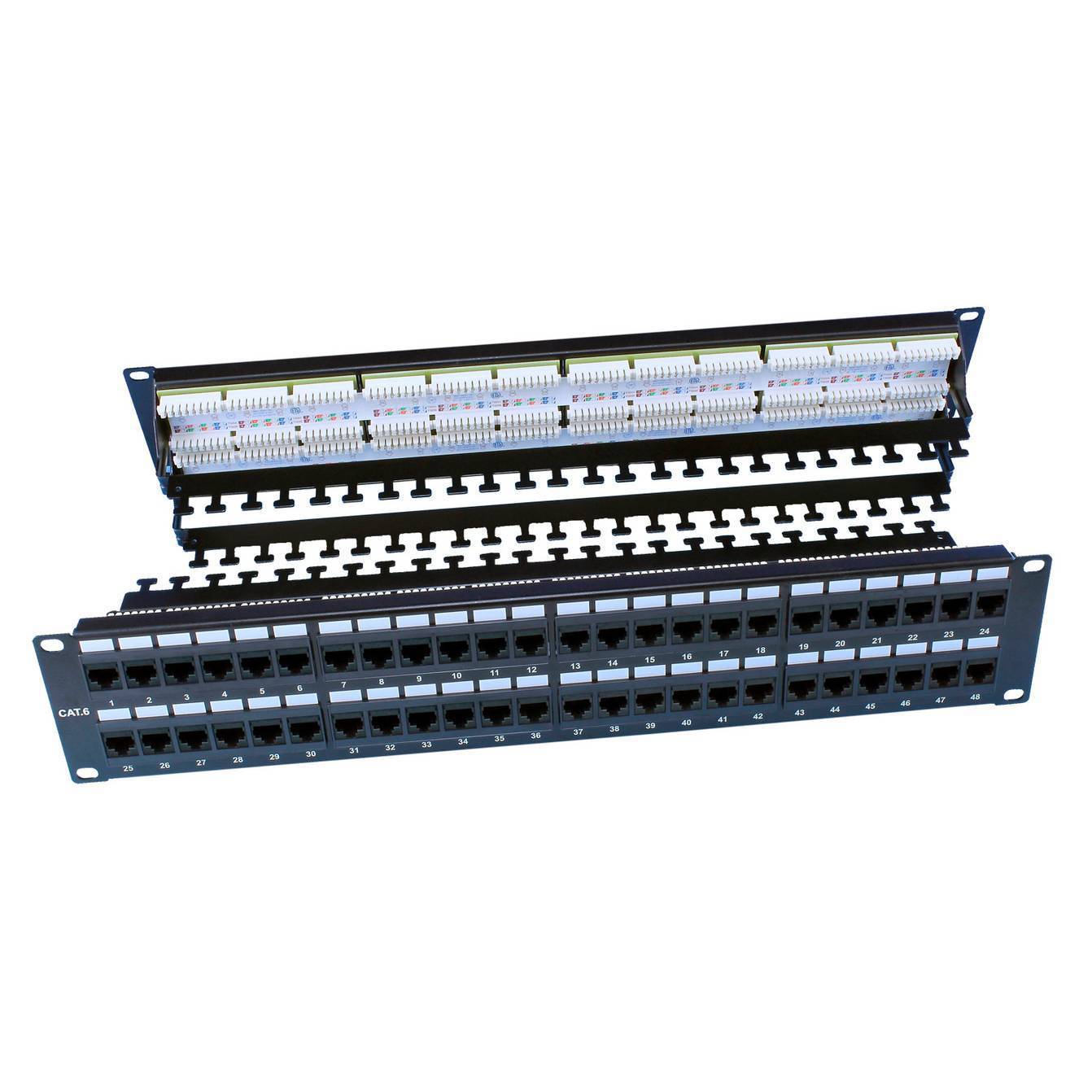 Patch Panel Hyperline Pp3-19-48- 8p8c-c6-110d 19 2u 48xrj45 Cat 6 Utp 
Patch Panel Hyperline Pp3-19-48- 8p8c-c6-110d 19 2u 48xrj45 Cat 6 Utp