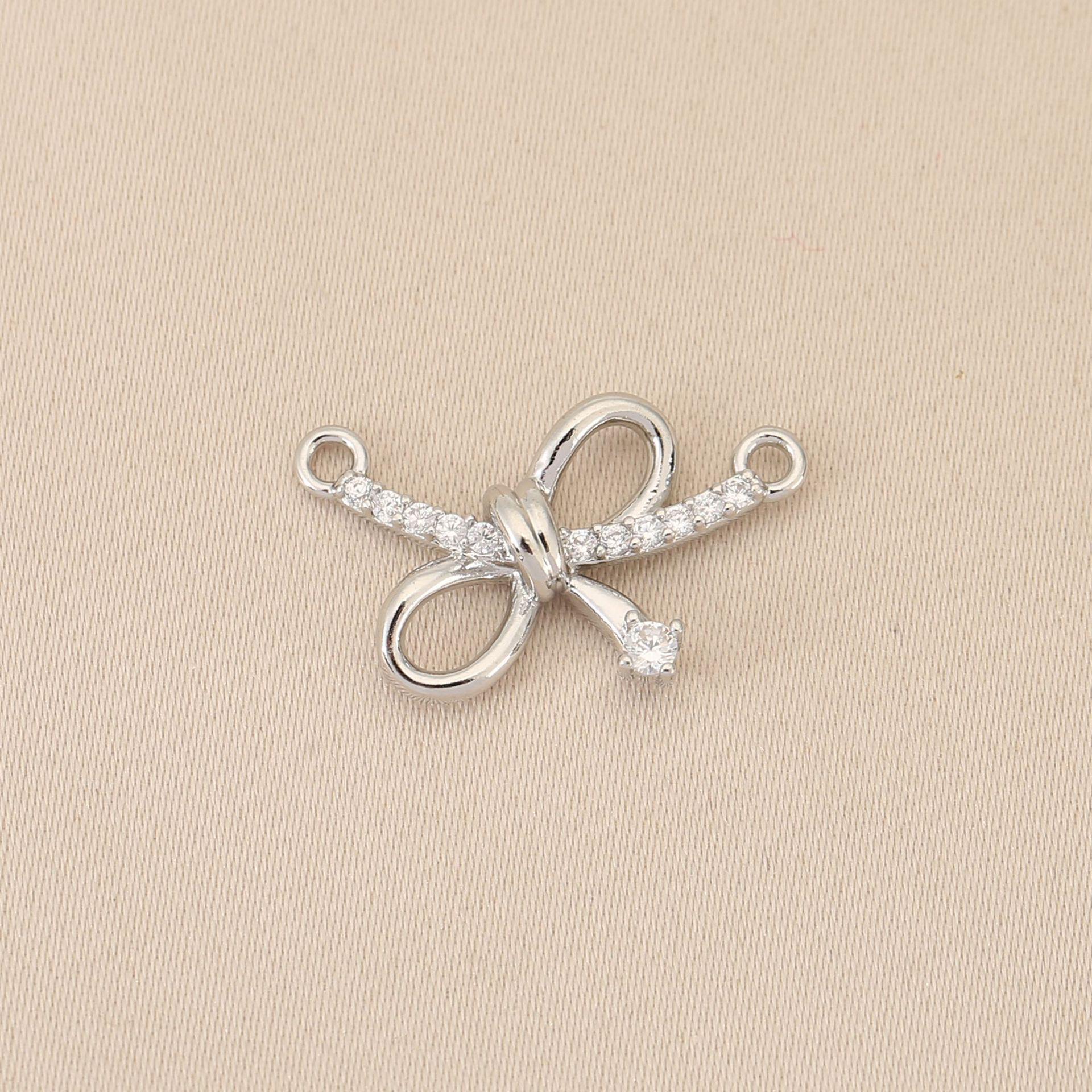 Liangfei 18k Gold Plated Rhinestone Knot Bow Pendant - Simple Handmade Charm Jewelry Accessory срібний
Liangfei 18k Gold Plated Rhinestone Knot Bow Pendant - Simple Handmade Charm Jewelry Accessory срібний