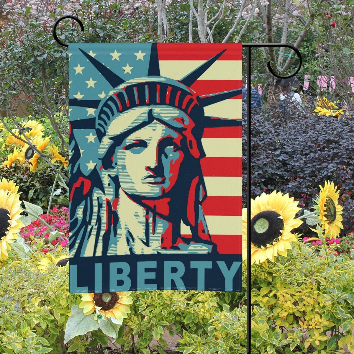 MOYYO American Flag Statue of Liberty Garden Flag 12 x 18 Inch Yard Garden Flag Double Sided Decorative Flag for Patio Lawn Outdoor Home Decor
MOYYO American Flag Statue of Liberty Garden Flag 12 x 18 Inch Yard Garden Flag Double Sided Decorative Flag for Patio Lawn Outdoor Home Decor