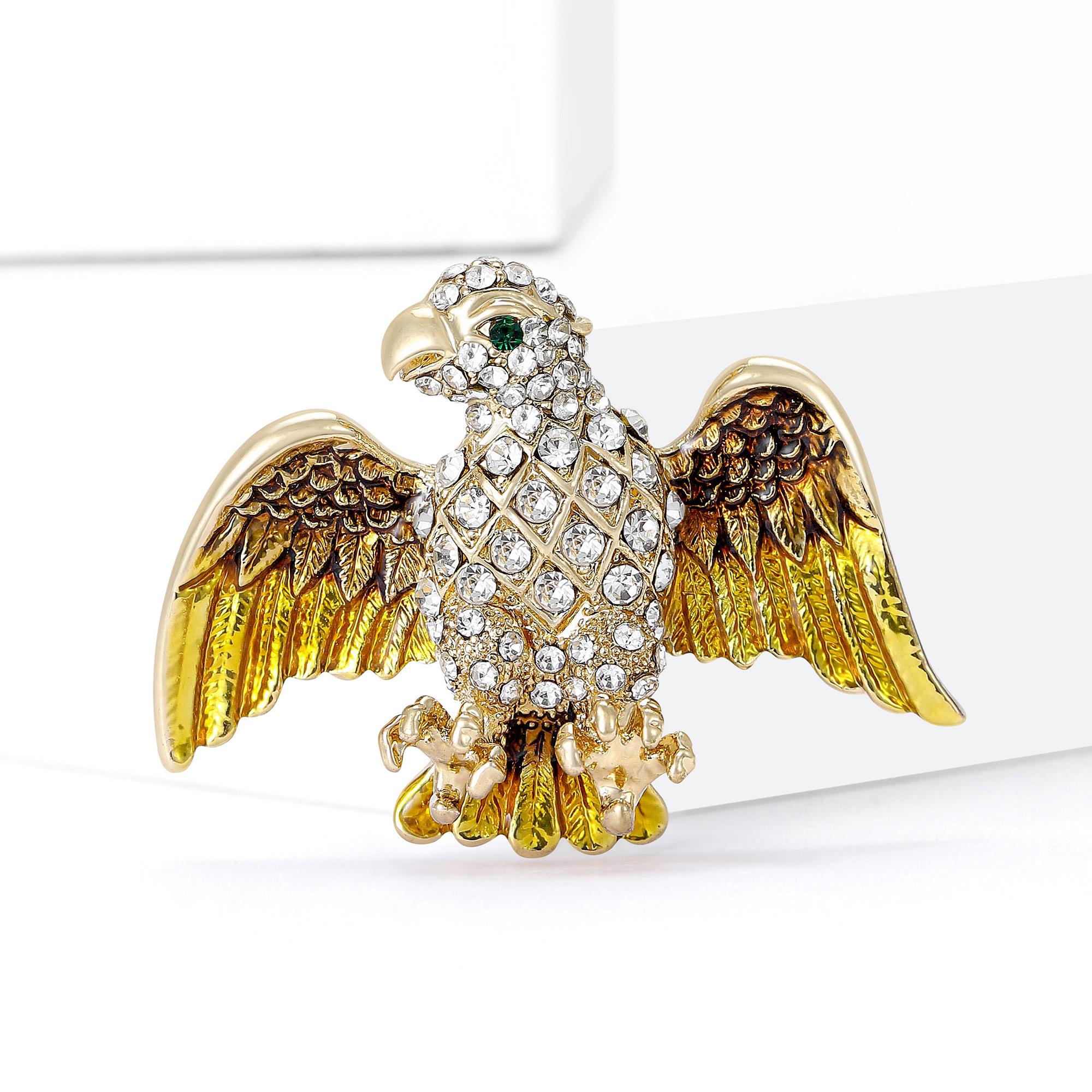 Classic Rhinestone Eagle Brooches for Women Unisex Enamel Animal Bird Pins Event Party New Gifts Jewelry Decoration Accessories
Classic Rhinestone Eagle Brooches for Women Unisex Enamel Animal Bird Pins Event Party New Gifts Jewelry Decoration Accessories