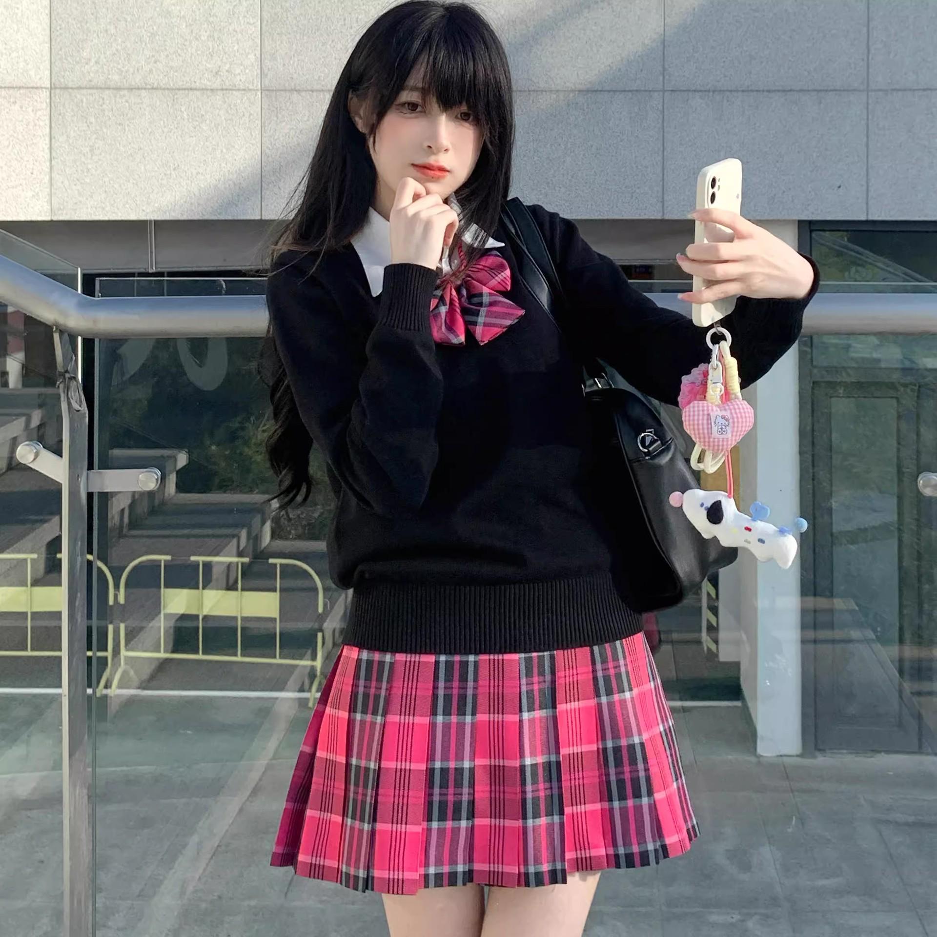 Xiaomei Authentic JK Uniform Plaid Skirt - Autumn/Winter Academy Style Midi Skirt Set M
Xiaomei Authentic JK Uniform Plaid Skirt - Autumn/Winter Academy Style Midi Skirt Set M
