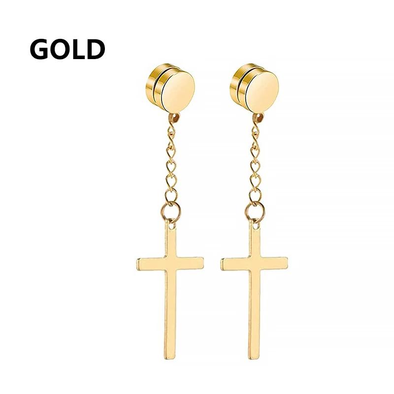 2pc Stainless Steel Men Cross Stars Punk Dangle Earrings Gothic Woman Cross Ear Hoop Earrings Huggies Pendant Piercing Zircon
2pc Stainless Steel Men Cross Stars Punk Dangle Earrings Gothic Woman Cross Ear Hoop Earrings Huggies Pendant Piercing Zircon