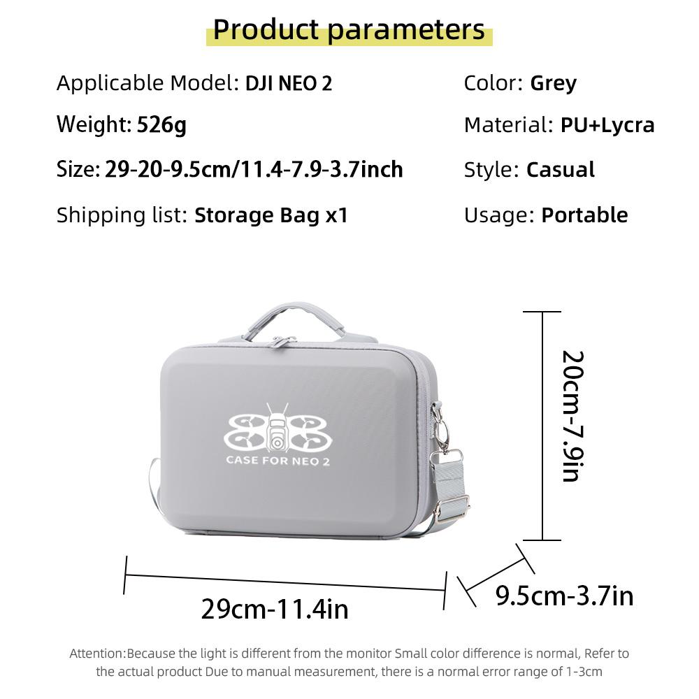 Portable Outdoor Travel Handbag for DJI Neo 2 Drone Waterproof Anti-Scratch Shockproof Protective Storage Bag сірий колір
Portable Outdoor Travel Handbag for DJI Neo 2 Drone Waterproof Anti-Scratch Shockproof Protective Storage Bag сірий колір