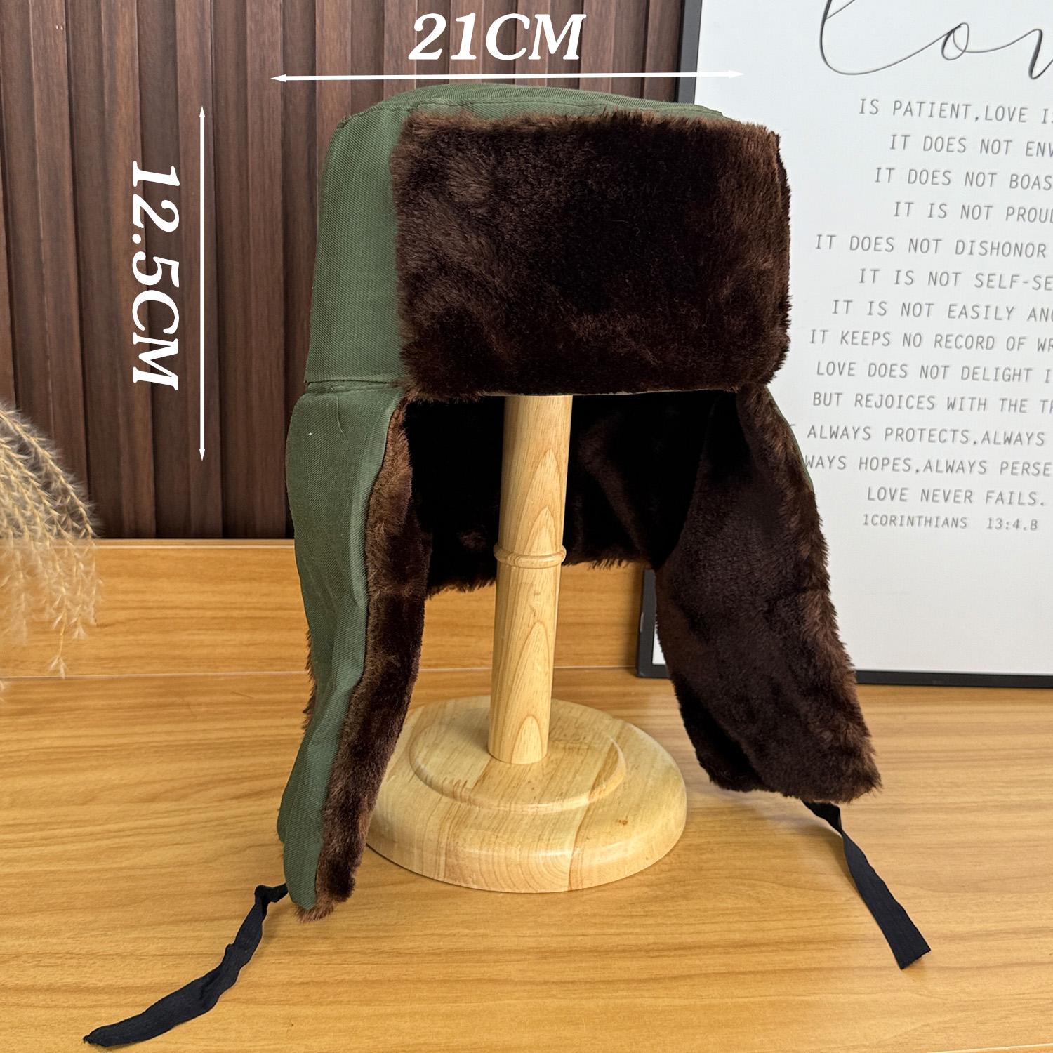 Winter Warm Earflap Trapper Russian Hat Thicken Lining Skiing Windproof Solid Color Beanies Ushanka Bomber Cap Lei Feng gorras M(58-60cm)
Winter Warm Earflap Trapper Russian Hat Thicken Lining Skiing Windproof Solid Color Beanies Ushanka Bomber Cap Lei Feng gorras M(58-60cm)