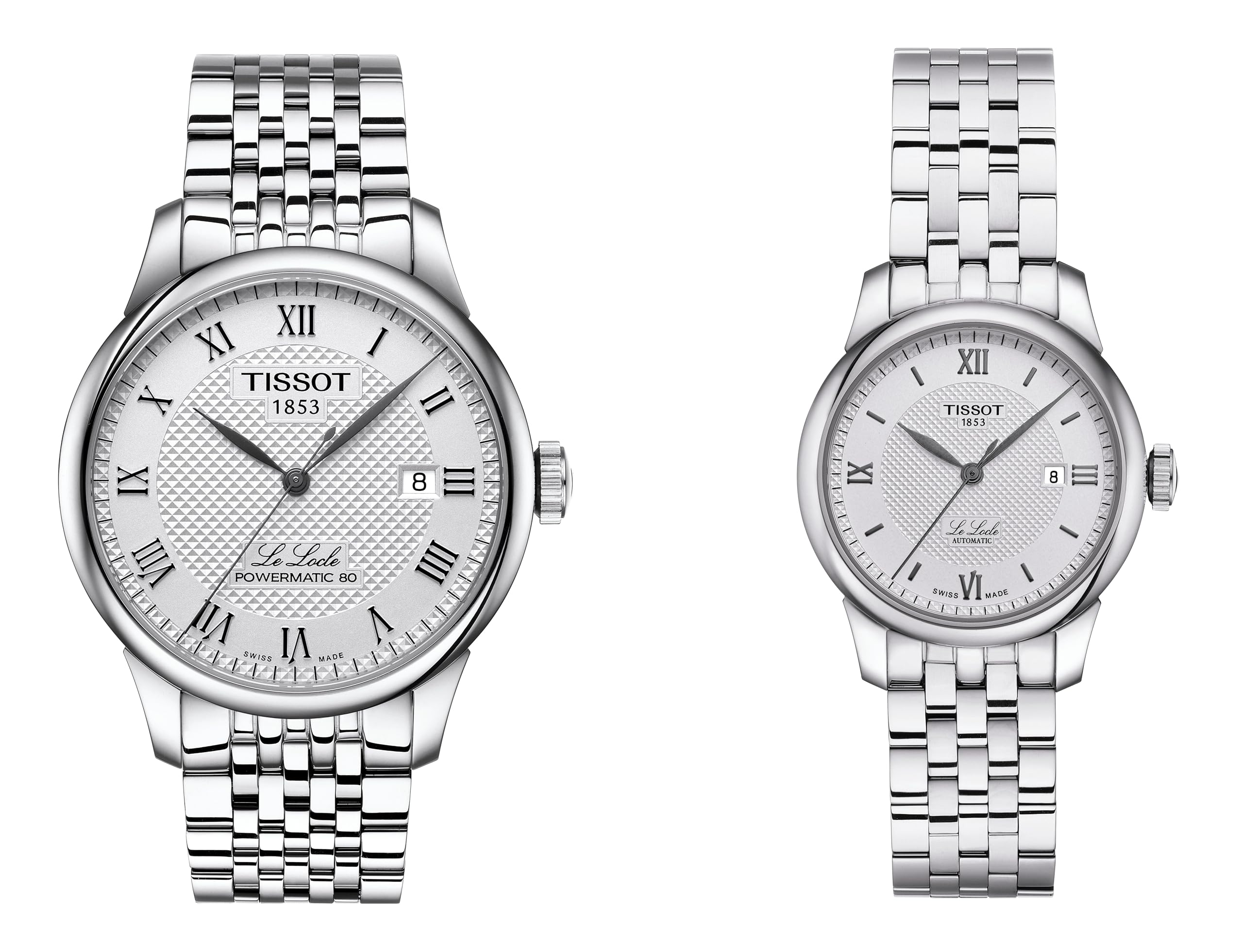 Tissot Le Locle Автоматичний Годинник Пара Комплект з Браслетом та Сріблястим Циферблатом (P_T0064071103300_T0062071103800)
Tissot Le Locle Автоматичний Годинник Пара Комплект з Браслетом та Сріблястим Циферблатом (P_T0064071103300_T0062071103800)