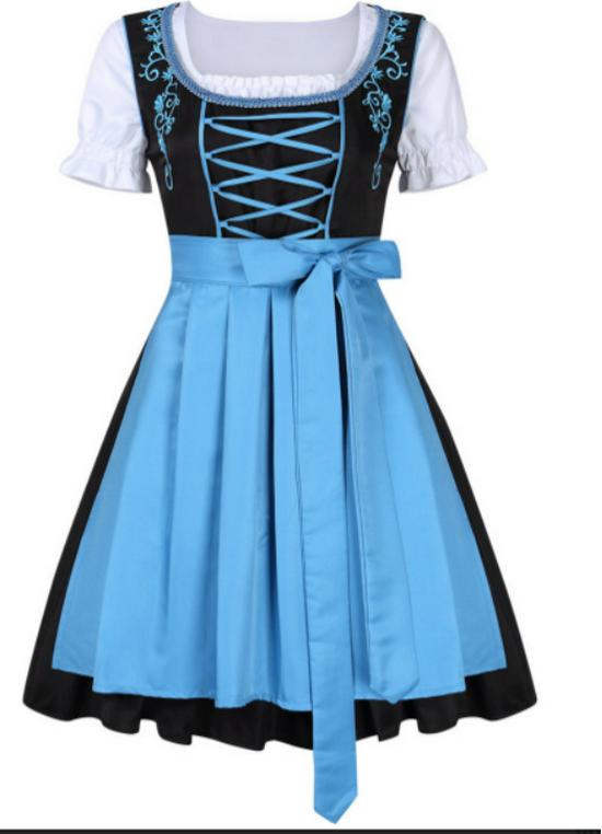 Dirndl Traditional German Oktoberfest High-Quality Clothing for Munich Beer Festival and Stage Performance M синий
Dirndl Traditional German Oktoberfest High-Quality Clothing for Munich Beer Festival and Stage Performance M синий