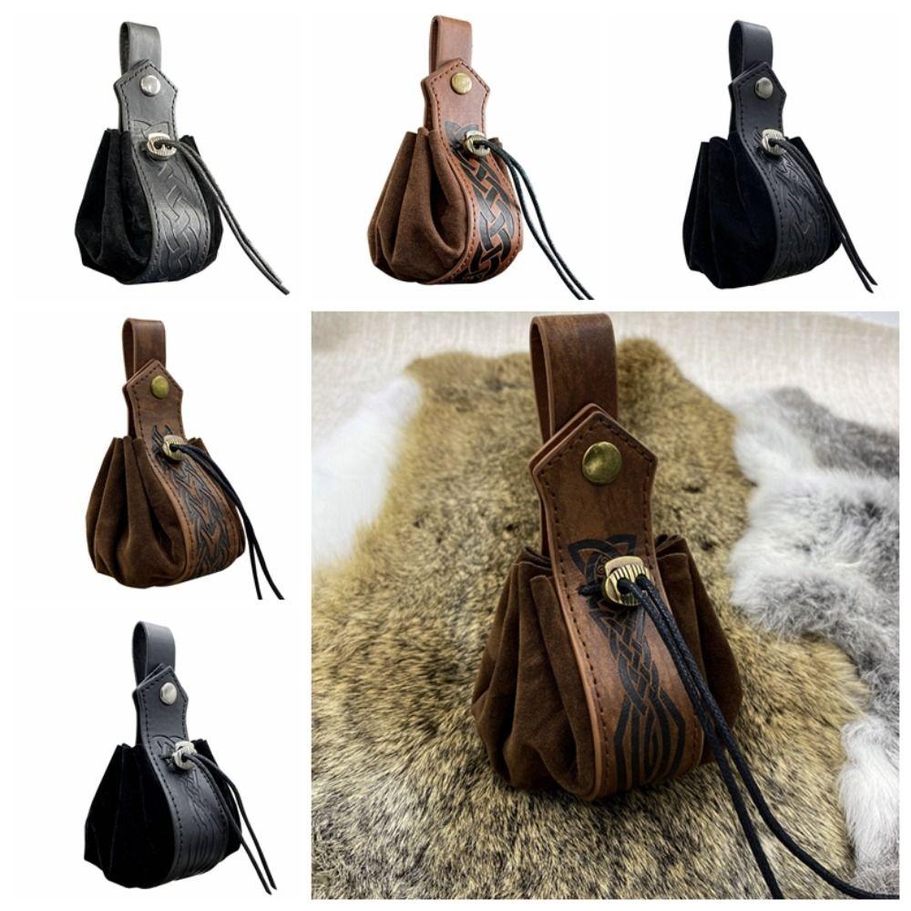 Faux Leather Medieval Belt Bag PU Drawstring Pouch Steampunk Nordic Portable Coin Purse Cosplay S00095
Faux Leather Medieval Belt Bag PU Drawstring Pouch Steampunk Nordic Portable Coin Purse Cosplay S00095