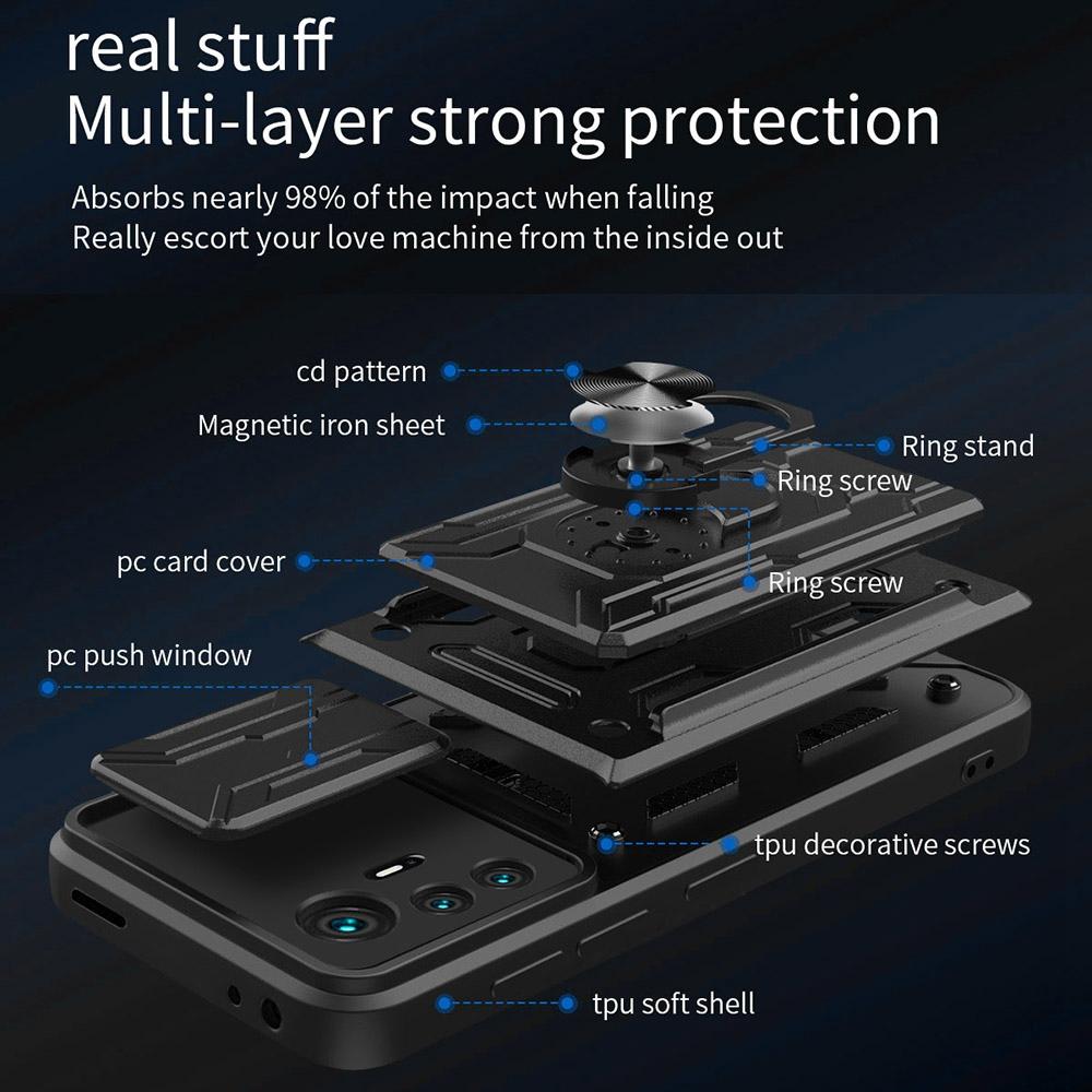 Kickstand Phone Case for Xiaomi 12 Pro 5G/12S Pro 5G/12 Pro (Dimensity) 5G,Detachable Card Holder PC+TPU Hybrid Cover with Slide Camera Protection White
Kickstand Phone Case for Xiaomi 12 Pro 5G/12S Pro 5G/12 Pro (Dimensity) 5G,Detachable Card Holder PC+TPU Hybrid Cover with Slide Camera Protection White