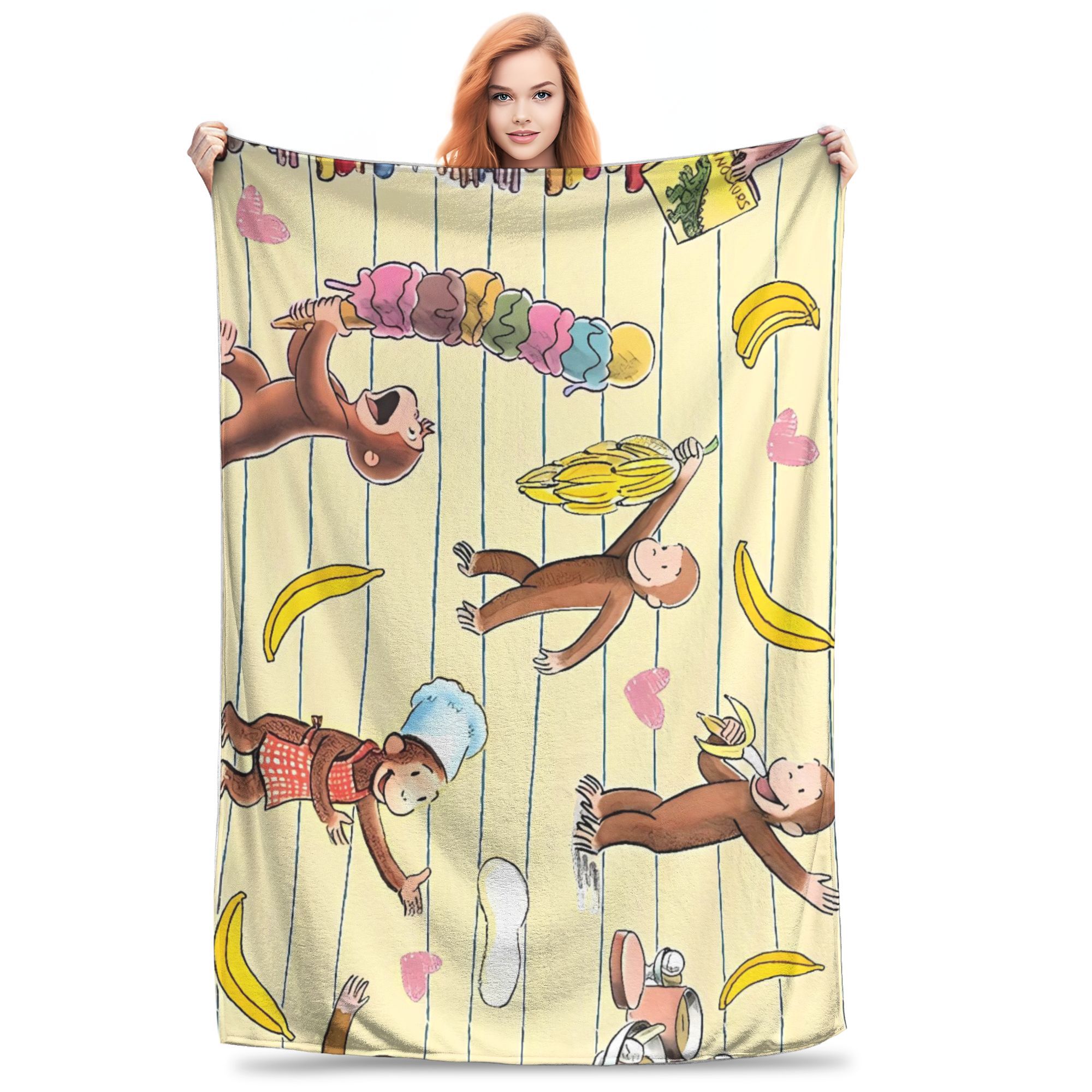 C-Curious George Blanket Quality Super Warm Throw Blanket Winter Travel Office Couch Chair Sofa Bed Graphic Bedspread 30x40in
C-Curious George Blanket Quality Super Warm Throw Blanket Winter Travel Office Couch Chair Sofa Bed Graphic Bedspread 30x40in