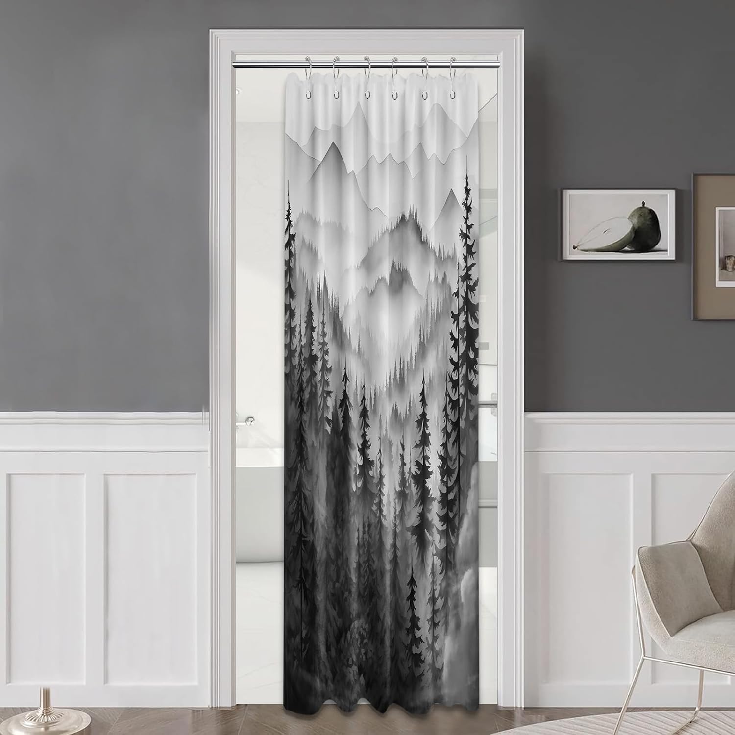 Mountain Shower Curtain Green Forest Nature Shower Curtains For Bathroom Rustic Woodland Pine Tree Landscape Bath Decor Sets W60H190(CM)-1 Pcs
Mountain Shower Curtain Green Forest Nature Shower Curtains For Bathroom Rustic Woodland Pine Tree Landscape Bath Decor Sets W60H190(CM)-1 Pcs