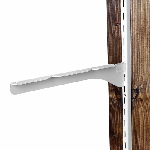 Waki Sangyo 1x4 Pirashell Shelf Bracket, Fits 3 1x4 Lumber Shelves, Left-Handed, Pirashell Series, Wall-Mounted Shelf, White, WPS022
Waki Sangyo 1x4 Pirashell Shelf Bracket, Fits 3 1x4 Lumber Shelves, Left-Handed, Pirashell Series, Wall-Mounted Shelf, White, WPS022