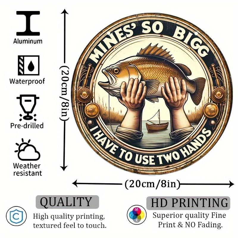 Винтажный юмористический круглый настенный знак для рыбалки из алюминия с предварительно просверленными отверстиями, водонепроницаемый и устойчивый к погодным условиям, универсальный домашний декор чёрный
Винтажный юмористический круглый настенный знак для рыбалки из алюминия с предварительно просверленными отверстиями, водонепроницаемый и устойчивый к погодным условиям, универсальный домашний декор чёрный