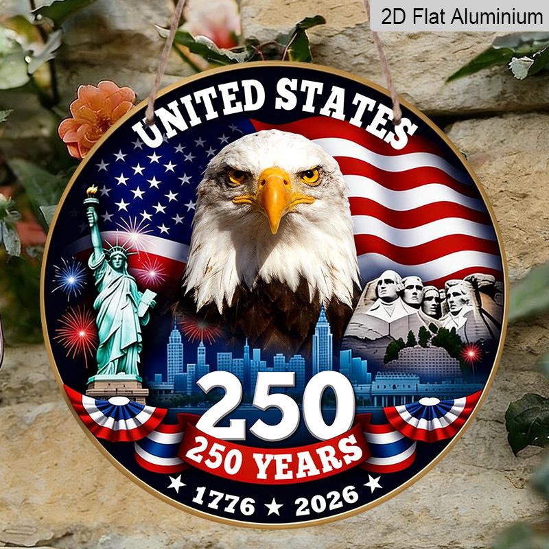 2D Flat Aluminum Sign Independence Day Style 7.87“ X 7.87” Celebrating The 250th Anniversary of The Nation s Founding Suitable for Home, Porch, and 1pc
2D Flat Aluminum Sign Independence Day Style 7.87“ X 7.87” Celebrating The 250th Anniversary of The Nation s Founding Suitable for Home, Porch, and 1pc