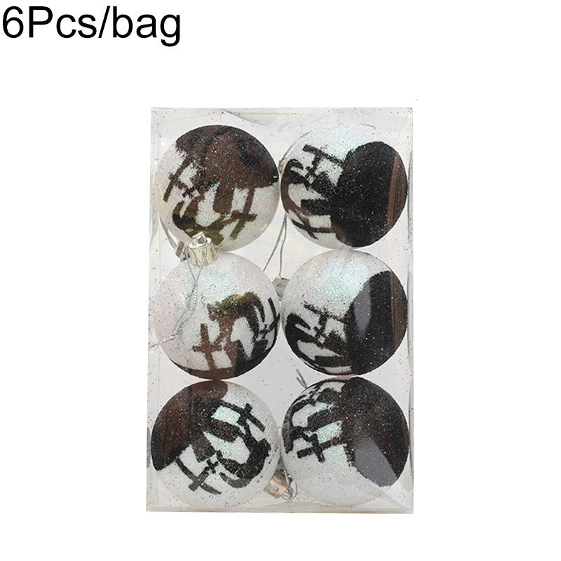 6 шт./Коробка Подвесной декор для Хэллоуинского дерева Домашние пластиковые елочные шары Ужасная атмосфера Подвесные шары Украшения для вечеринки
