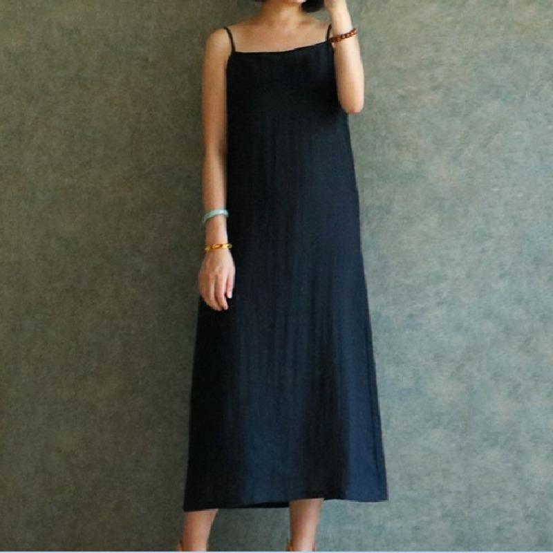 summer new large size cotton and linen suspender dress comfortable and cool versatile backless 5XL чорний
summer new large size cotton and linen suspender dress comfortable and cool versatile backless 5XL чорний