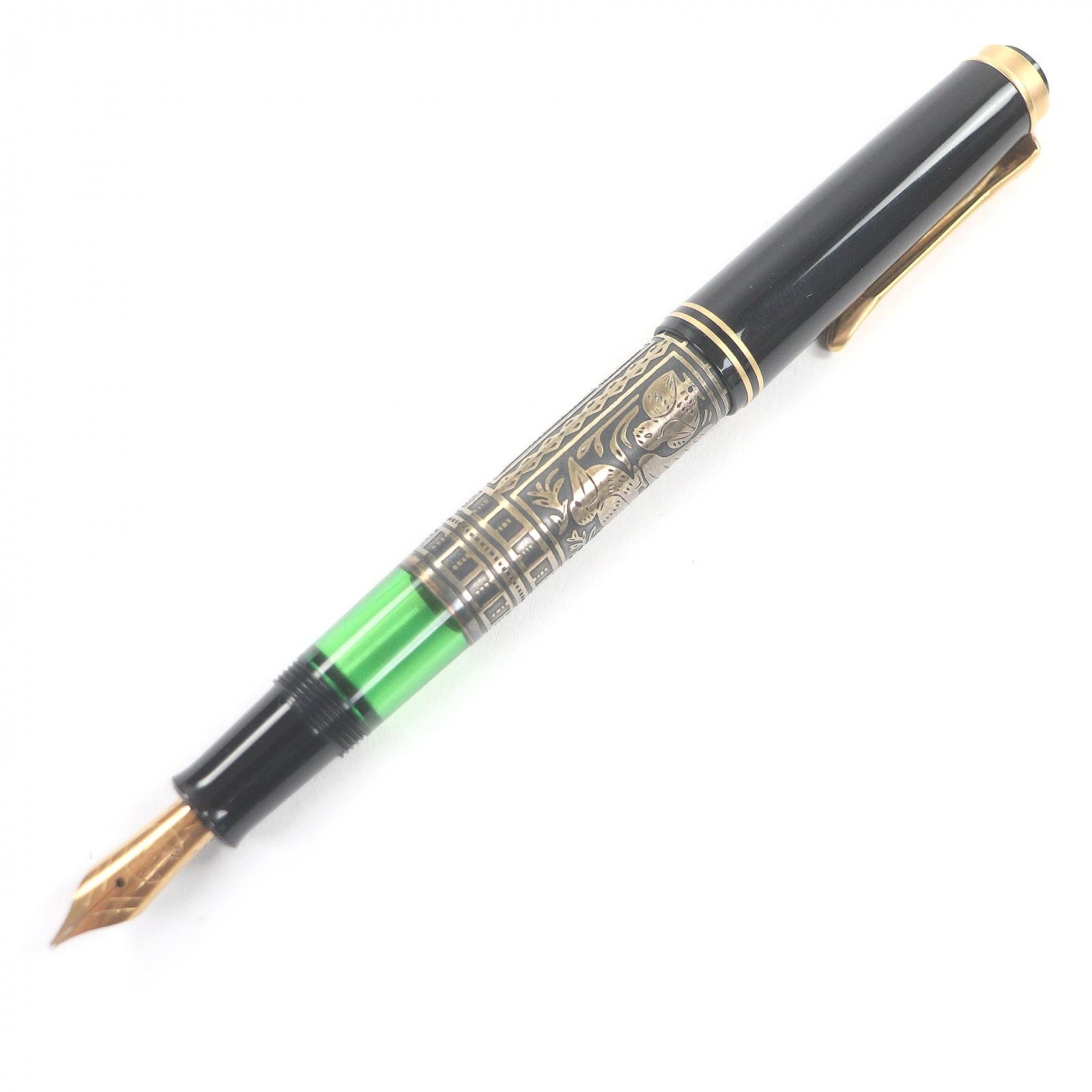 Great PERIKAN fountain pen Toledo earliest type black 18K mens M700 Used
Great PERIKAN fountain pen Toledo earliest type black 18K mens M700 Used