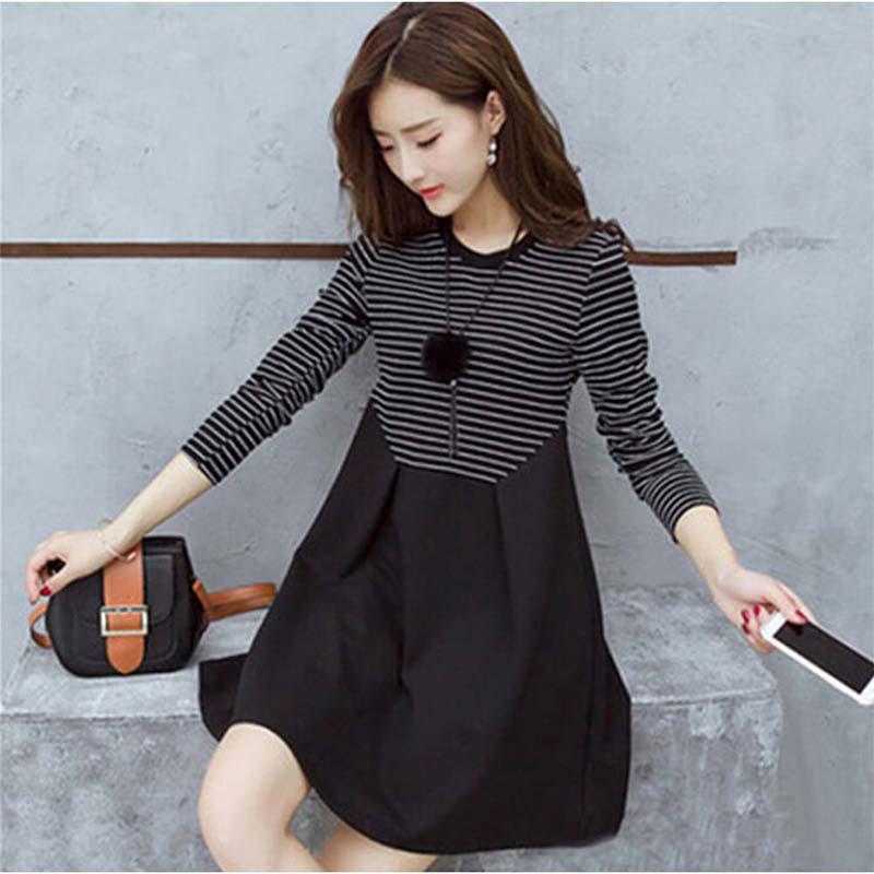 Мини-платья для беременных женщин, повседневное платье в полоску с длинным рукавом для беременных L
Мини-платья для беременных женщин, повседневное платье в полоску с длинным рукавом для беременных L