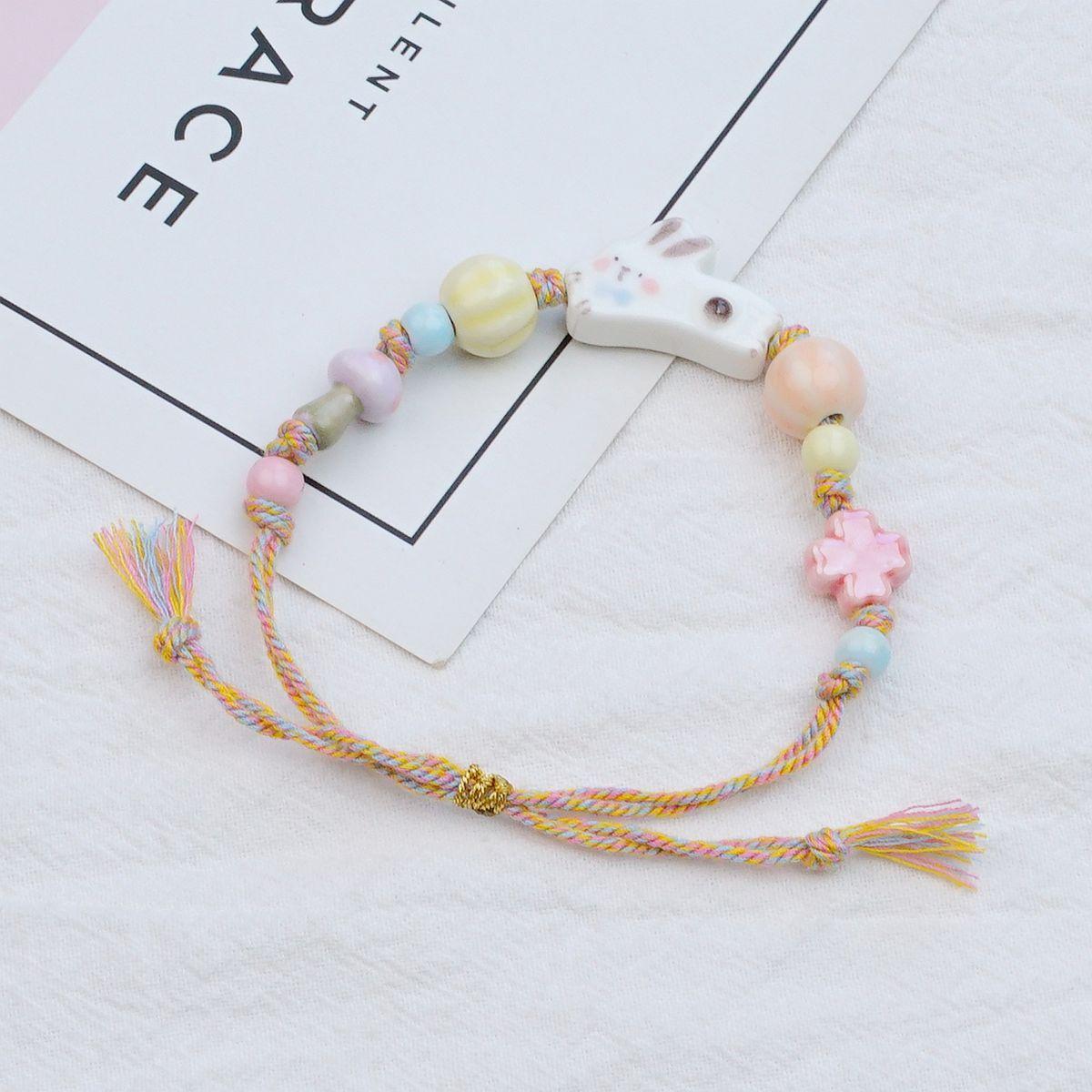 Ceramic bracelet textured rabbit bracelet niche feeling beaded cute bracelet accessories new products
Ceramic bracelet textured rabbit bracelet niche feeling beaded cute bracelet accessories new products