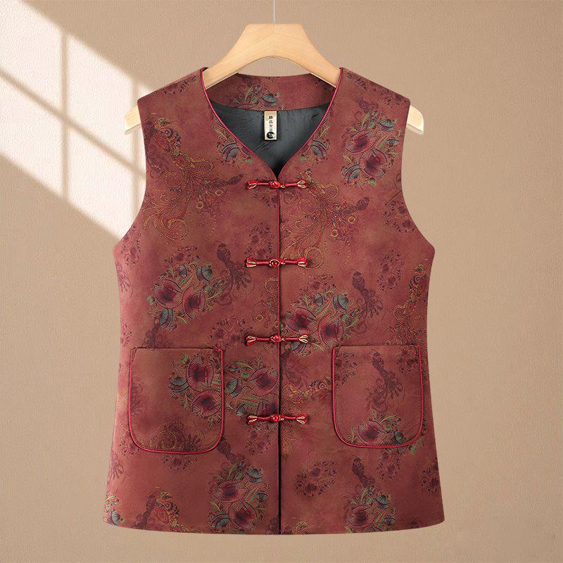 Grandma s Chinese Style Spring Vest - Shawl for Middle-aged & Elderly Women, Plus Size, Autumn Wear 3XL (115-130 jin)
Grandma s Chinese Style Spring Vest - Shawl for Middle-aged & Elderly Women, Plus Size, Autumn Wear 3XL (115-130 jin)