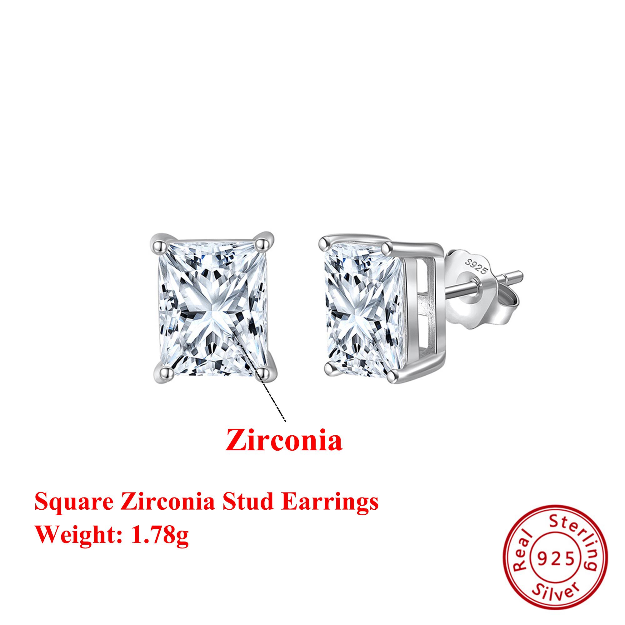 Effie Queen 925 Pure Silver 14k Gold Square Cut Zirconia Stud Earrings Ideal Jewelry for Women Wedding Party Banquet Gift LZE54 1ct Zirconia срібний
Effie Queen 925 Pure Silver 14k Gold Square Cut Zirconia Stud Earrings Ideal Jewelry for Women Wedding Party Banquet Gift LZE54 1ct Zirconia срібний