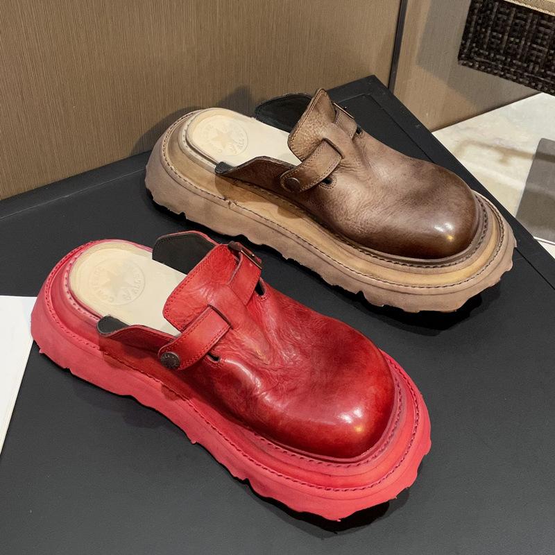 2024 summer new Boken shoes retro washed old bag head slippers women wear half a pack of sandals thick-soled big head 35 чёрный
2024 summer new Boken shoes retro washed old bag head slippers women wear half a pack of sandals thick-soled big head 35 чёрный