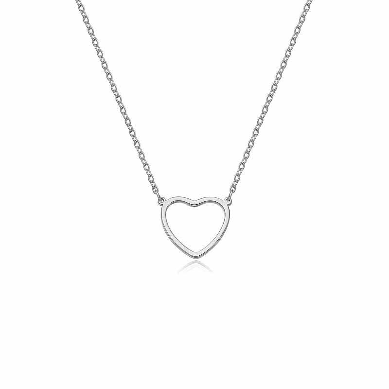 European & American Simple Hollow Heart Necklace: Stainless Steel Love Pendant with Titanium Steel Clavicle Chain for Women
European & American Simple Hollow Heart Necklace: Stainless Steel Love Pendant with Titanium Steel Clavicle Chain for Women