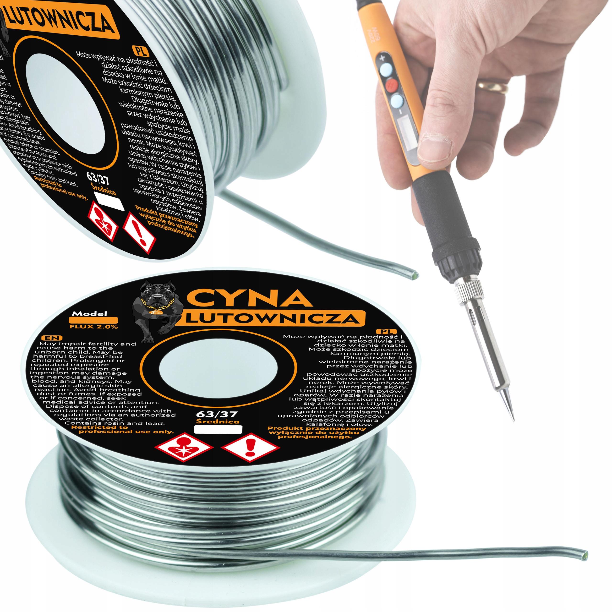 Rosfix Cyna Lutownicza Sn63Pb37 1,5 mm 50g – Uniwersalne Zastosowanie | Zawartość Topnika 2% | Idealna do Lutowania LED i Elektroniki
Rosfix Cyna Lutownicza Sn63Pb37 1,5 mm 50g – Uniwersalne Zastosowanie | Zawartość Topnika 2% | Idealna do Lutowania LED i Elektroniki