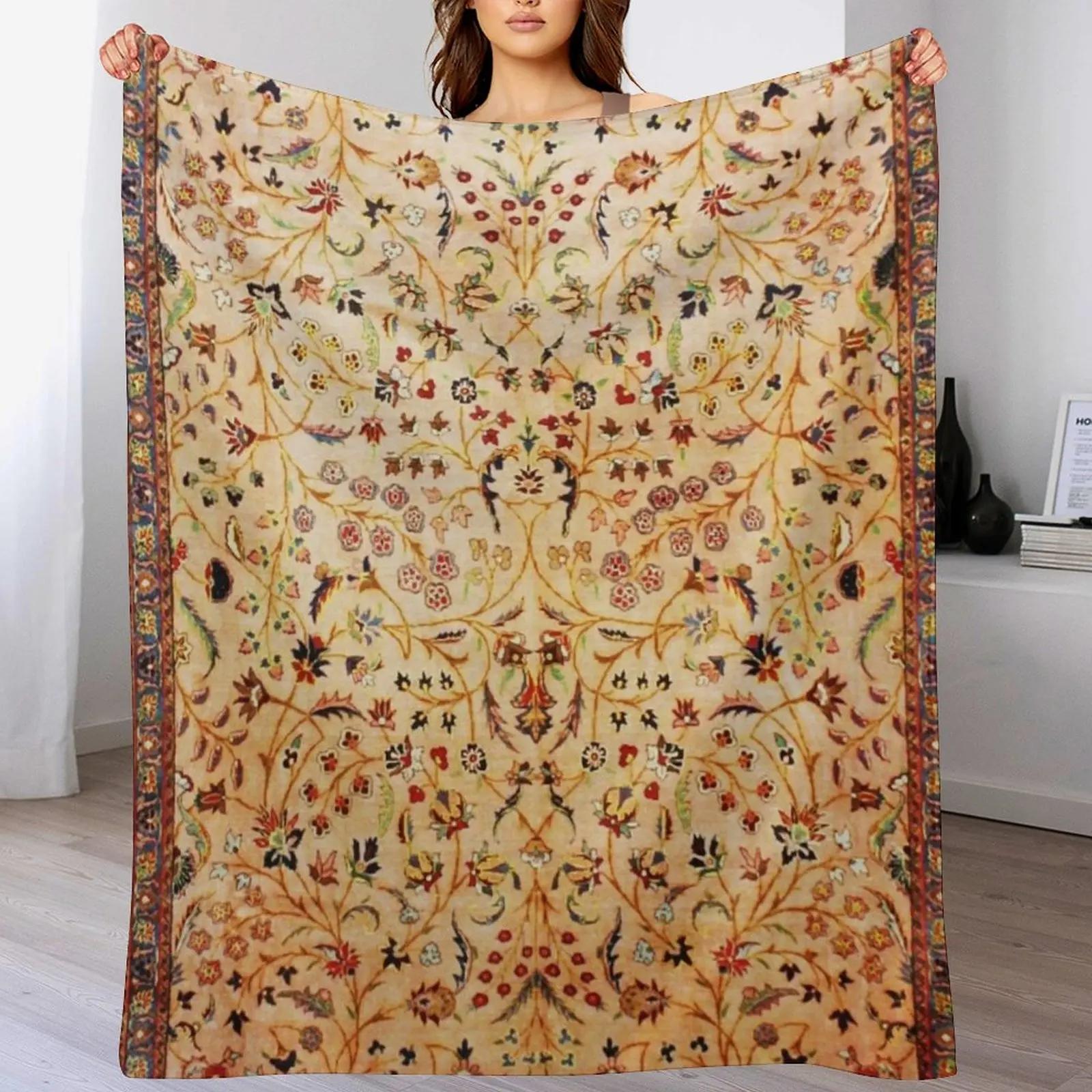 New Antique Persian Rug Print With Gold Field Throw Blanket Cozy Microfiber Throw Blanket for Home Bedroom 102x76cm(40x30in)
New Antique Persian Rug Print With Gold Field Throw Blanket Cozy Microfiber Throw Blanket for Home Bedroom 102x76cm(40x30in)