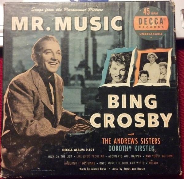 7inch Record BING CROSBY, THE ANDREWS SISTERS & - Mr. Music 927263 Decca 1950 US Pop Used
7inch Record BING CROSBY, THE ANDREWS SISTERS & - Mr. Music 927263 Decca 1950 US Pop Used