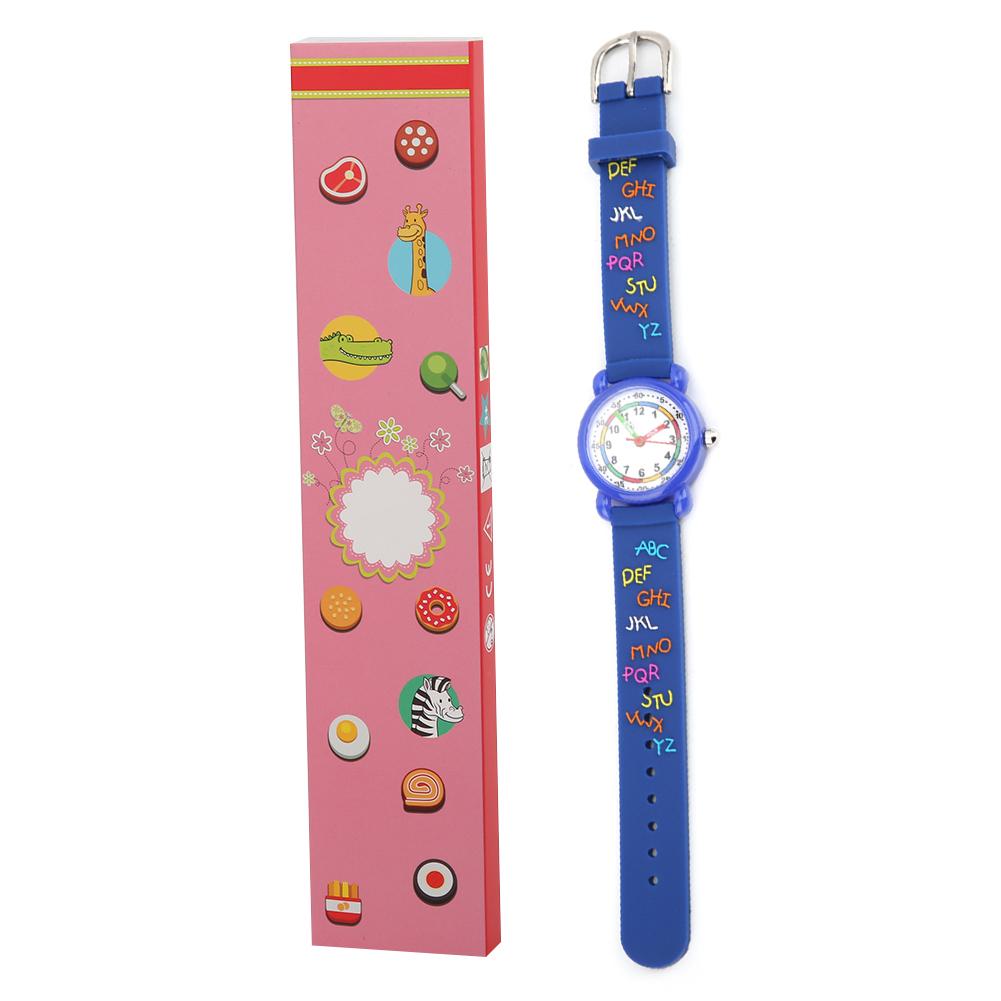 Kid Waterproof Cartoon Watch Letter Pattern Children Wrist Watch Time Recognition ToolBlue
Kid Waterproof Cartoon Watch Letter Pattern Children Wrist Watch Time Recognition ToolBlue