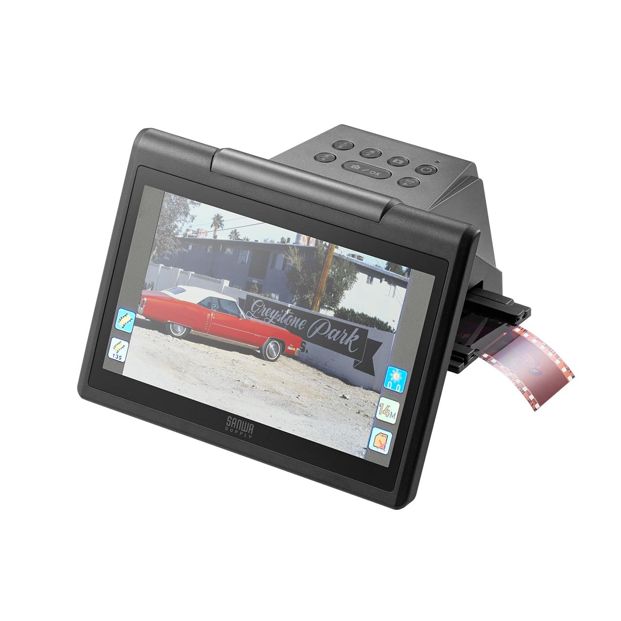 Sanwa Direct Film Scanner Compatible with HDMI SD Large 35mm/126/110/Slide Film, 4200dpi, Negative/Positive, Output, Storage, Display, 7-inch Monitor,
Sanwa Direct Film Scanner Compatible with HDMI SD Large 35mm/126/110/Slide Film, 4200dpi, Negative/Positive, Output, Storage, Display, 7-inch Monitor,