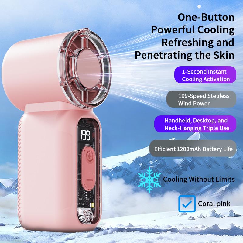 DF97 Mini Handheld Fan: Long-Lasting Battery, High-Speed Turbo, Powerful & Portable Pocket Fan for Outdoors 1200mAh
DF97 Mini Handheld Fan: Long-Lasting Battery, High-Speed Turbo, Powerful & Portable Pocket Fan for Outdoors 1200mAh