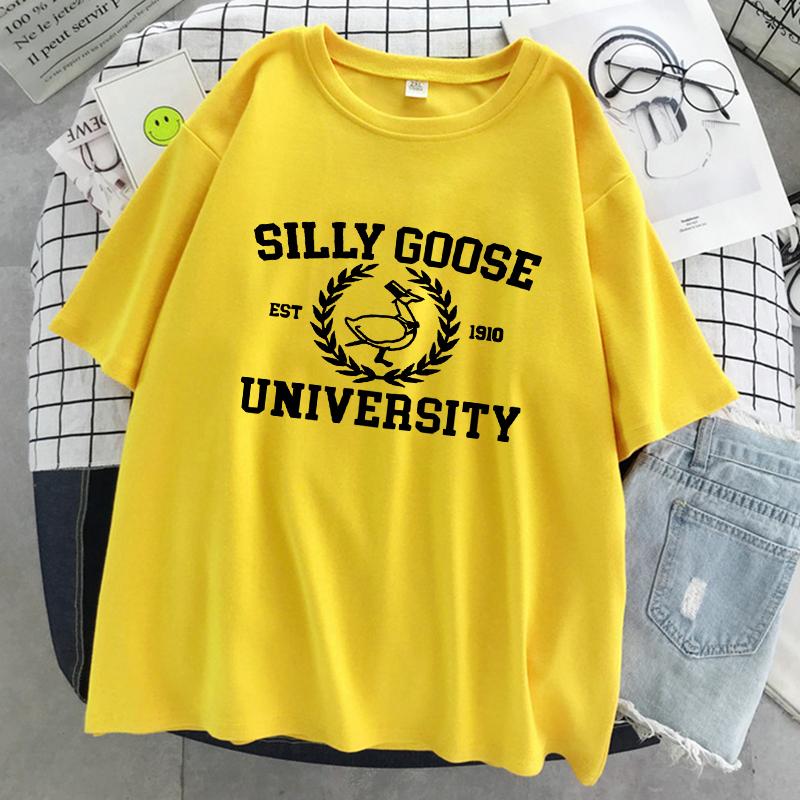 Silly Goose Est 1910 университетские женские футболки дышащая повседневная футболка с героями мультфильмов милая модная толстовка с короткими рукавами XXXL жёлтый
Silly Goose Est 1910 университетские женские футболки дышащая повседневная футболка с героями мультфильмов милая модная толстовка с короткими рукавами XXXL жёлтый