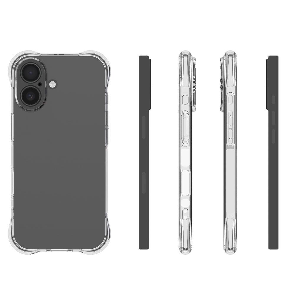 For iPhone 17 TPU Case WANLONFENG WL2 Series 2.0mm Phone Cover with 2Pcs Tempered Glass Films Transparent
For iPhone 17 TPU Case WANLONFENG WL2 Series 2.0mm Phone Cover with 2Pcs Tempered Glass Films Transparent
