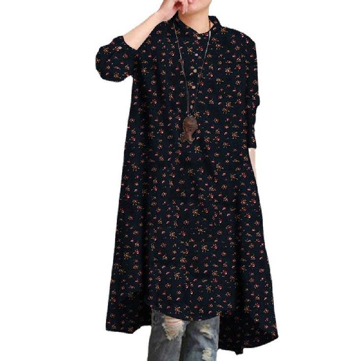 2026 New Women s Vintage Floral Print Long Sleeve Loose Long Top 5XL темно-синього кольору
2026 New Women s Vintage Floral Print Long Sleeve Loose Long Top 5XL темно-синього кольору